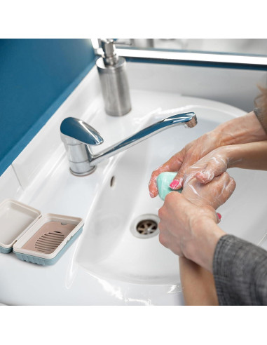 Contenedores de Jabón de Viaje XJMWXHFC 3 Piezas Multicolor