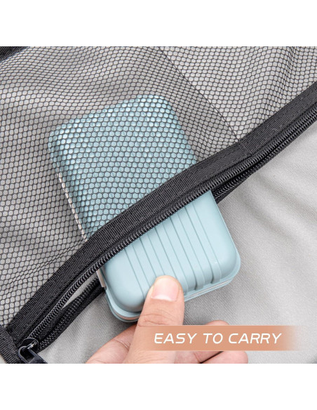 Contenedores de Jabón de Viaje XJMWXHFC 3 Piezas Multicolor