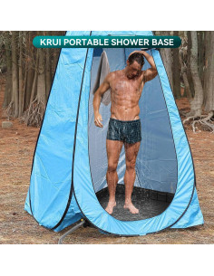 Base de Ducha Plegable KRUI para Camping con Manguera de Drenaje 2