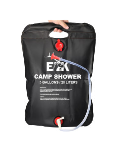 Bolsa de Ducha Solar Calentada ELK 5 Galones (19 Litros) Camping