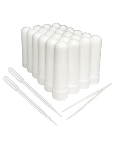 24 Tubos Inhaladores de Plástico ZIOJOVK para Aromaterapia