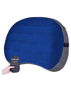 Almohada Inflable TREKOLOGY ALUFT Plus SE Azul - Compacta y Ligera
