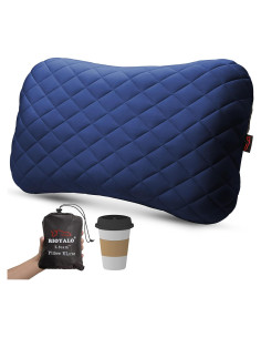 Almohada de Camping Inflable RIOYALO X-Foam XL Azul Océano