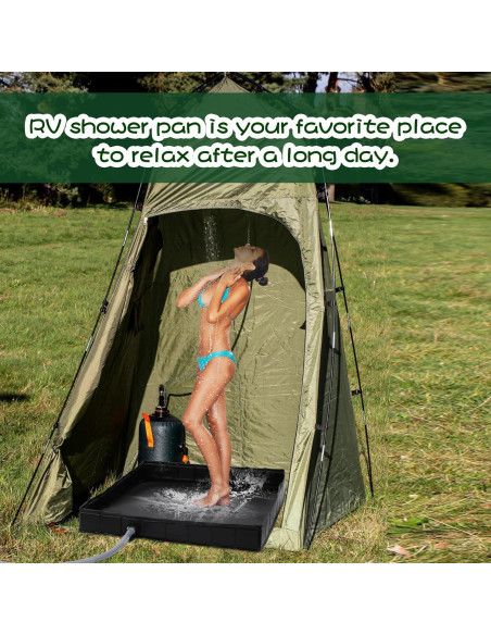Base de Ducha Plegable MABOZOO 104 cm x 104 cm Portátil