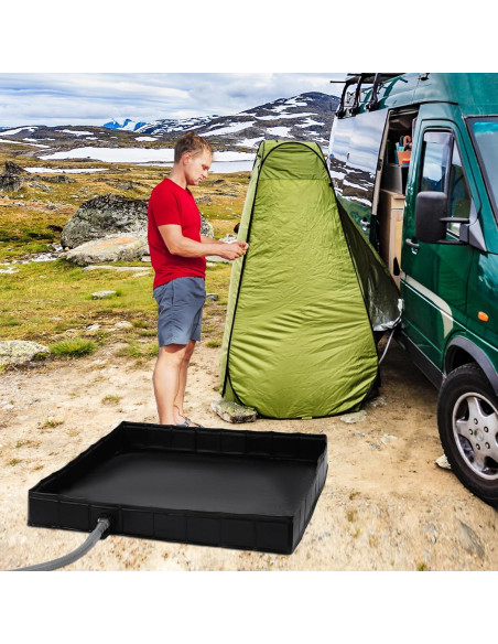 Base de Ducha Plegable MABOZOO 104 cm x 104 cm Portátil