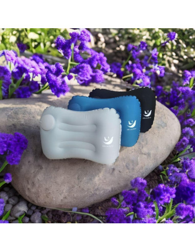 2 Almohadas Inflables Camping 3BirdsHike - Soporte Cuello y Lumbar