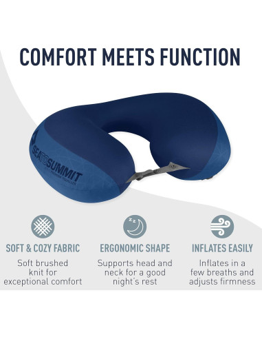 Almohada de Cuello Inflable Sea to Summit Aeros Premium Azul