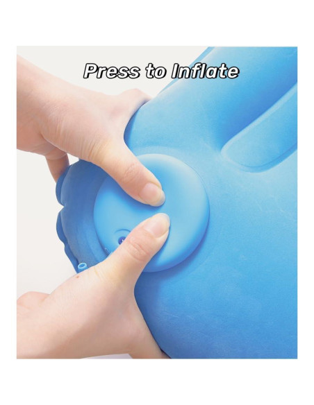 2 Almohadas Inflables Camping 3BirdsHike - Soporte Cuello y Lumbar