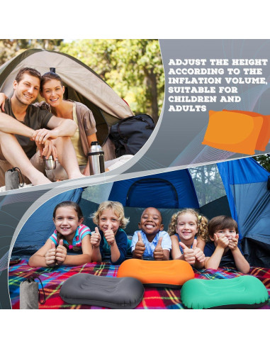 Almohadas Inflables Yulejo 3 Pcs Camping Ultraligeras
