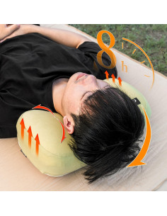 Almohada de Espuma de Memoria HIKEMAN para Camping 38x25x10 cm 2