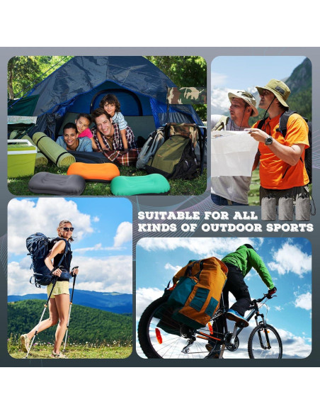 Almohadas Inflables Yulejo 3 Pcs Camping Ultraligeras