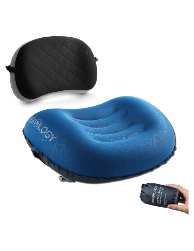 Almohada Inflable Camping TREKOLOGY ALUFT2 Azul Profundo