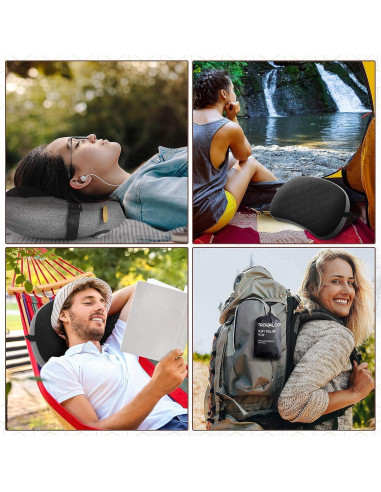 Almohada Inflable Camping TREKOLOGY ALUFT2 Azul Profundo