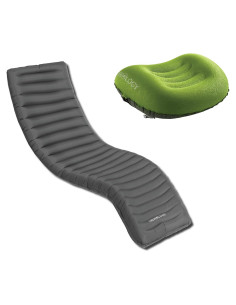 Almohada Inflable Trekology ALUFT 2.0 Verde + Almohadilla UL80