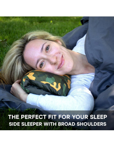 Almohada de Camping Centauress Camo 43x30.5cm Lavable