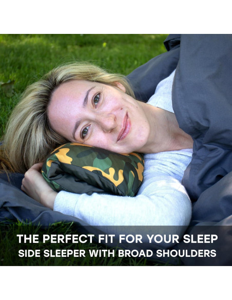 Almohada de Camping Centauress Camo 43x30.5cm Lavable