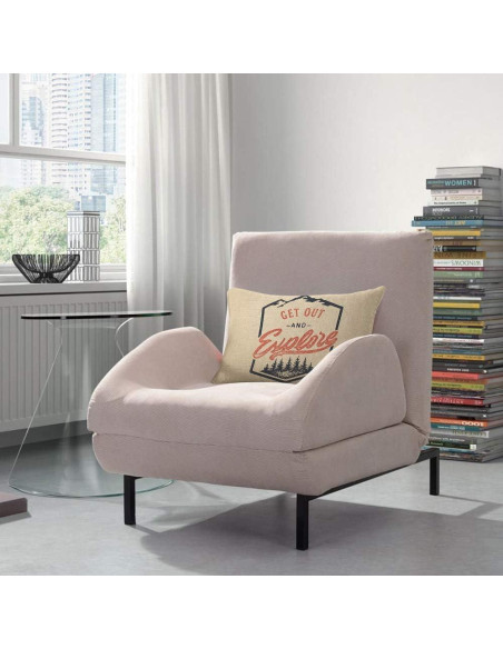 Funda de Cojín Decorativa AOYEGO 50x30 cm Vintage Aventura