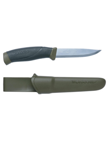 Cuchillo de hoja fija Morakniv Companion 104 mm verde militar