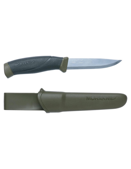 Cuchillo de hoja fija Morakniv Companion 104 mm verde militar