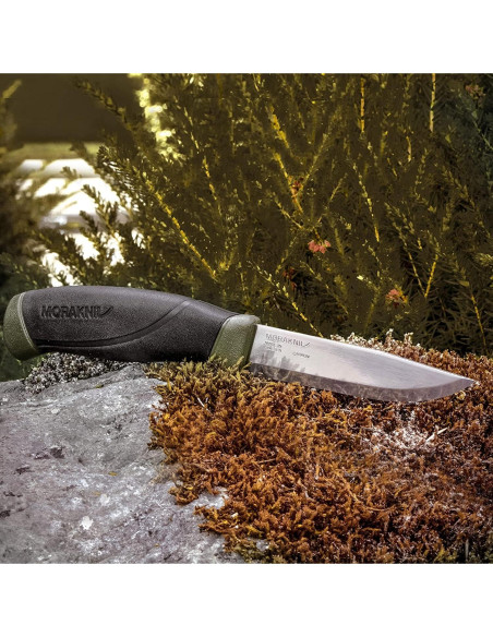Cuchillo de hoja fija Morakniv Companion 104 mm verde militar