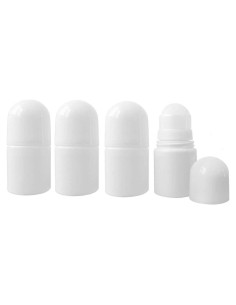 4 Botellas Vacías Roll On 30ml Plástico PE lasenersm