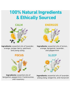 Paquete de Inhaladores de Aromaterapia Aeroscena - Energía, Enfoque, Calma y Descanso 2
