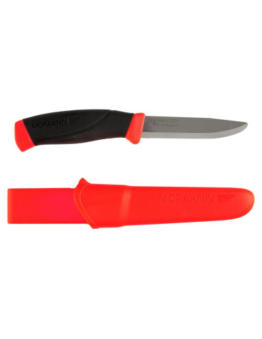 Cuchillo de Rescate Morakniv Companion Hoja Serrada 99mm Naranja