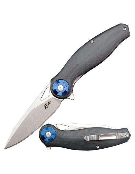 Cuchillo Plegable Eafengrow EF76 Negro con Hoja D2 20.8 cm