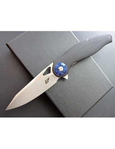 Cuchillo Plegable Eafengrow EF76 Negro con Hoja D2 20.8 cm