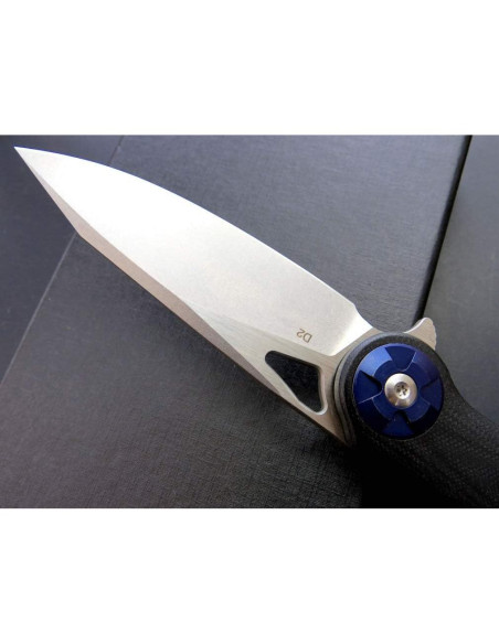 Cuchillo Plegable Eafengrow EF76 Negro con Hoja D2 20.8 cm