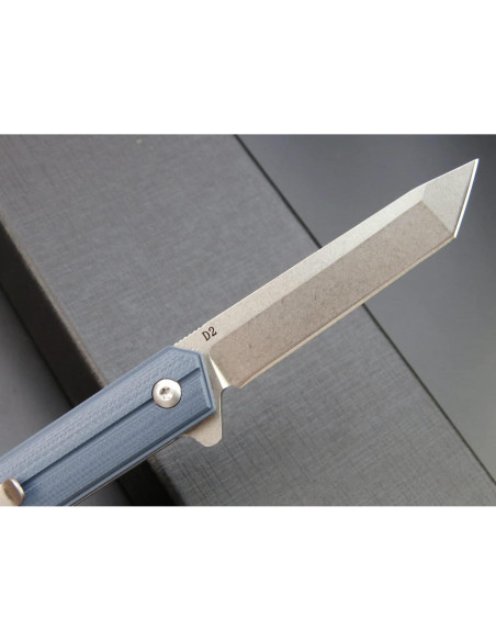 Cuchillo Plegable Eafengrow EF65 D2 Mango G10 18 cm Gris Azul