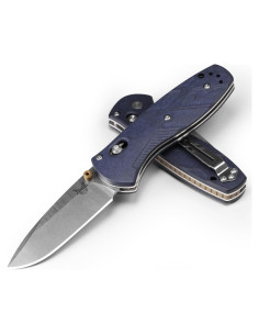 Cuchillo EDC Benchmade Mini Barrage 585-03 Richlite Azul