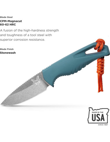 Cuchillo de Exterior Benchmade Intersect Santoprene Azul 6.81cm