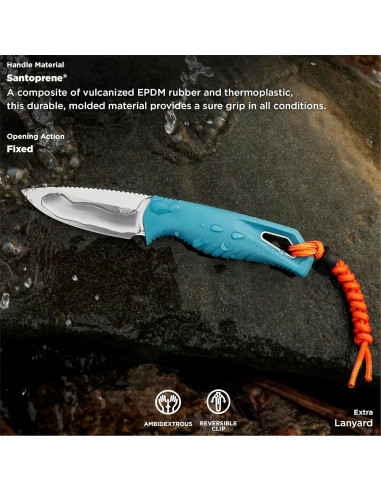 Cuchillo de Exterior Benchmade Intersect Santoprene Azul 6.81cm