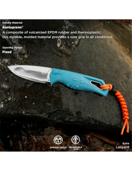 Cuchillo de Exterior Benchmade Intersect Santoprene Azul 6.81cm