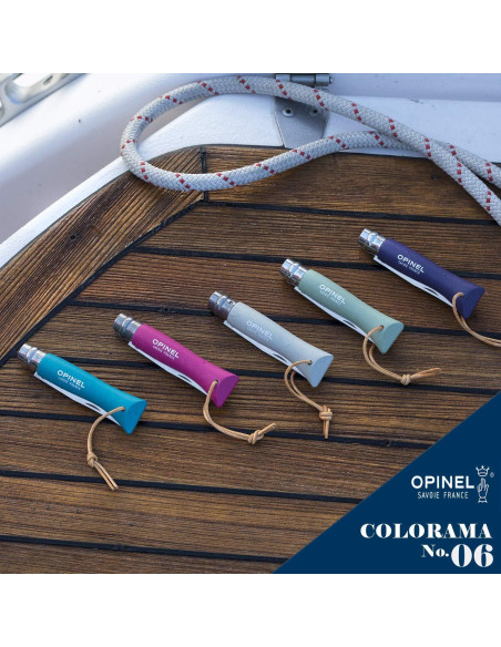 Cuchillo Plegable Opinel Colorama No. 6 Acero Inoxidable