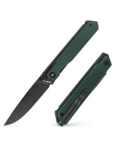 Cuchillo de bolsillo FLISSA plegable 8Cr13MoV 8.13 cm verde