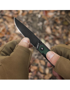 Cuchillo de bolsillo FLISSA plegable 8Cr13MoV 8.13 cm verde 2