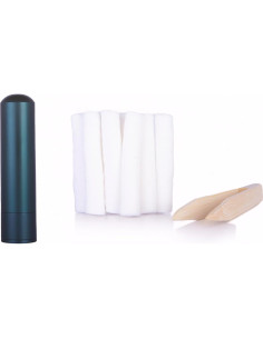 Inhalador Nasal de Aluminio Hwa Essentials Verde Oscuro Recargable 2