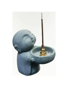 Estatua de Buda Zen LWDUDE con Soporte para Vela y Incienso