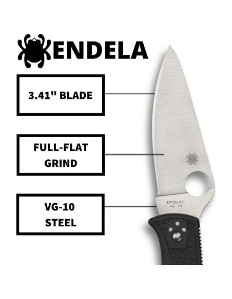 Cuchillo Plegable Spyderco Endela 8.89 cm Acero VG-10