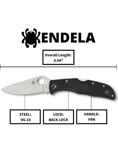 Cuchillo Plegable Spyderco Endela 8.89 cm Acero VG-10