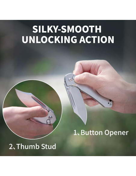 Cuchillo Plegable CJRB Bowie Pyrite 8 cm Rosa Oro Acero