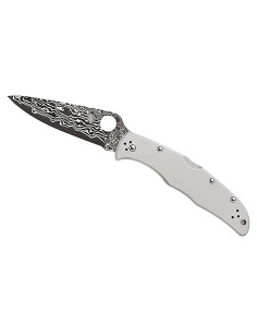 Cuchillo Plegable Spyderco Endura 4 Titanio Damascus 9.73 cm