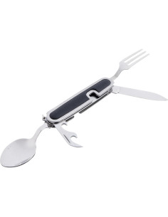 Cuchillo de Campista Coghlan con Tenedor y Cuchara Plegables 2