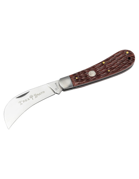 Cuchillo de bolsillo Boker Hawkbill 2.0, 7.62 cm, hueso marrón