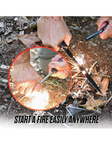 Cuchillo de Caza Holtzman's Gorilla Survival con Funda y Accesorios