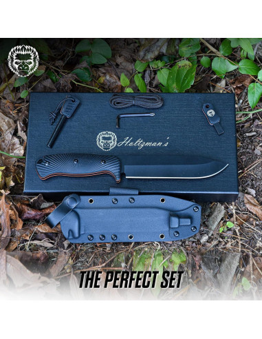 Cuchillo de Caza Holtzman's Gorilla Survival con Funda y Accesorios