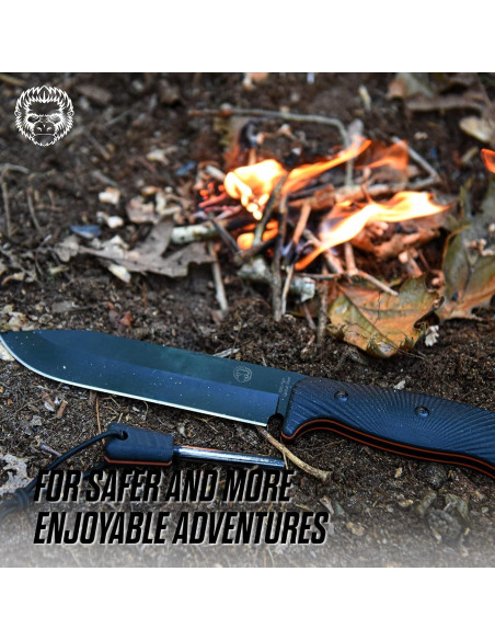 Cuchillo de Caza Holtzman's Gorilla Survival con Funda y Accesorios