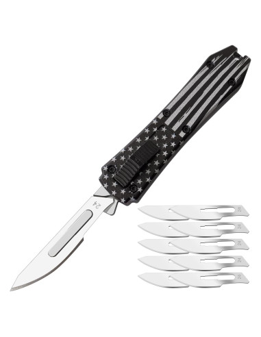 Cuchillo de bolsillo COLDOWN EDC con 10 hojas reemplazables